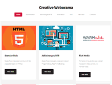Tablet Screenshot of creative-weborama.com